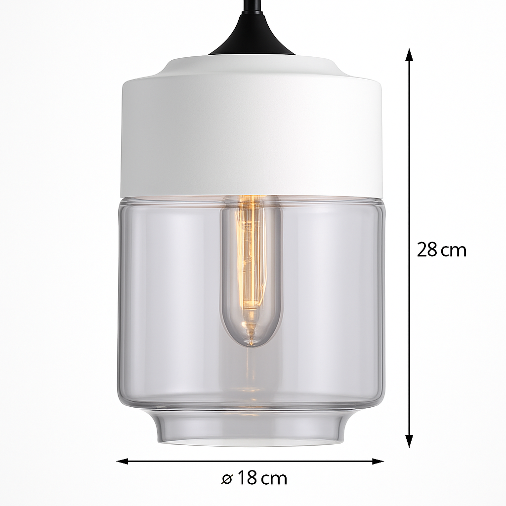 Hanglamp Industrieel Glas Metaal Zwart Ambre Design Modern Vintage Loft Bar Keuken Eettafel Verlichting E27 | Sulvida