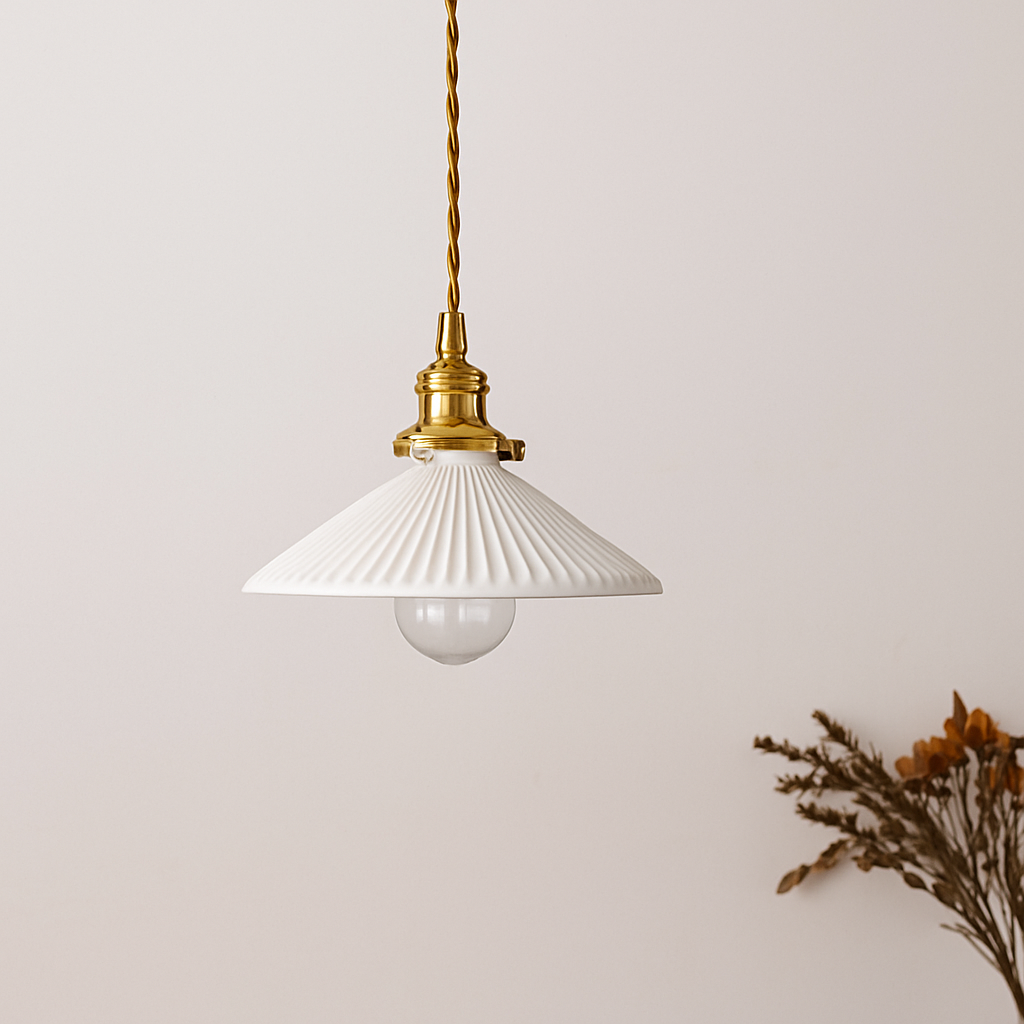 Retro Hanglamp Keramiek Wit E27 Fitting 90-260V Woonkamer Slaapkamer Eetkamer Studeerkamer Hotelkamer | Sulvida