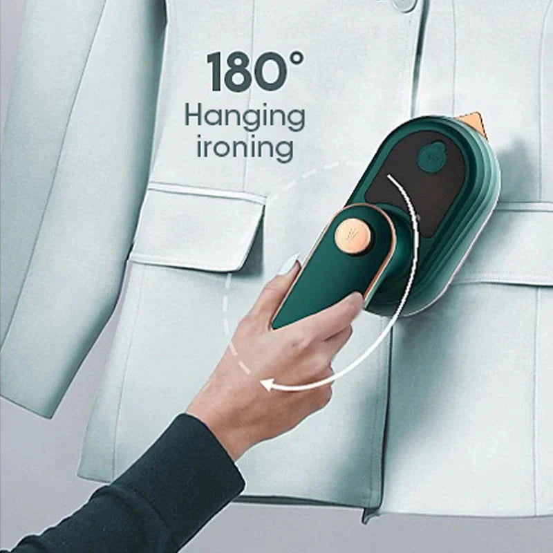 Compact Reisstrijkijzer met Stoom- en Droogfunctie 2-in-1 voor Kleding Onderweg Opvouwbaar Handig Reizen | Sulvida