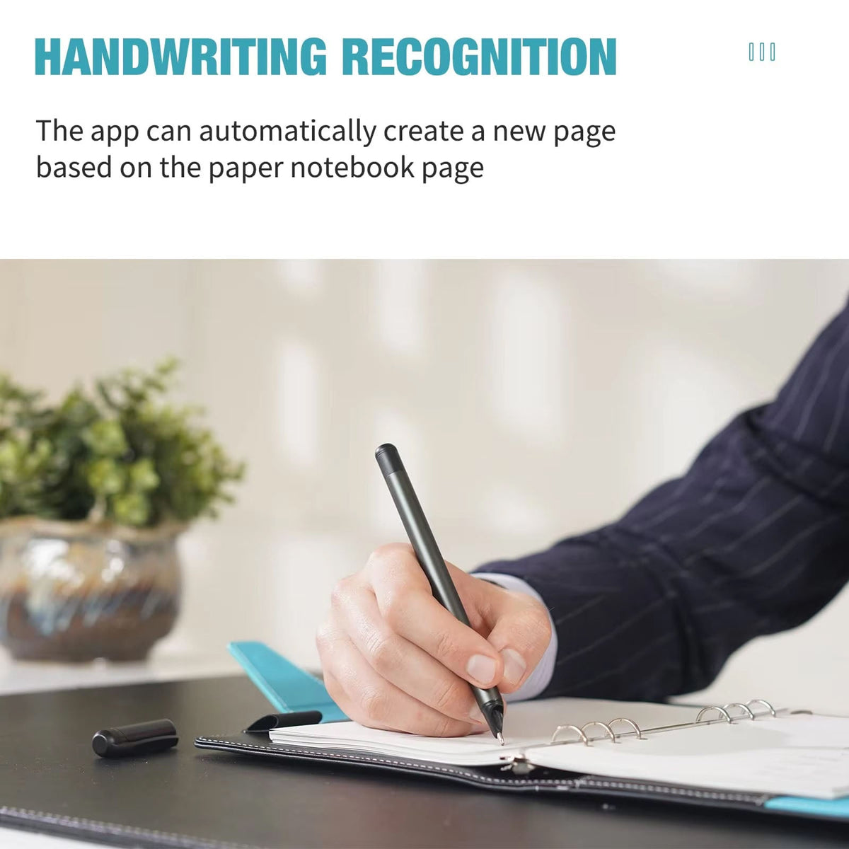 Bloc-notes numérique avec reconnaissance de l’écriture manuscrite par OCR et synchronisation Bluetooth, pour les notes et les dessins | Sulvida
