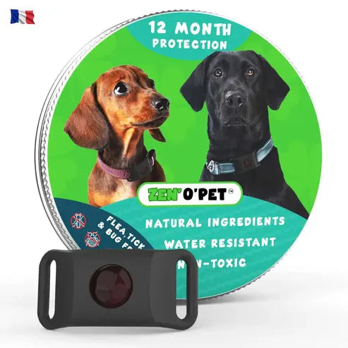 Antiparasitaire halsband hond 8 maanden bescherming tegen vlooien en teken natuurlijk waterbestendig comfort | Sulvida