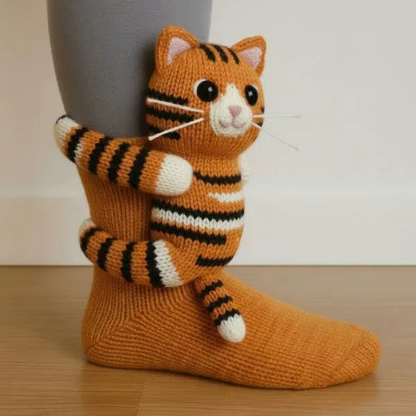 Knuffel Sokken 3D Dieren Pluche Warm Huissokken Herfst Winter Unisex Grappig Cadeau One Size 35-45 Antislip | Sulvida