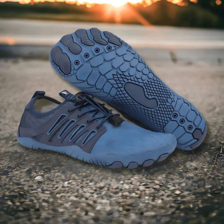Minimalistische barvoetschoenen met antislip rubberen zool voor wandelen outdoor zwart bruin blauw roze | Sulvida
