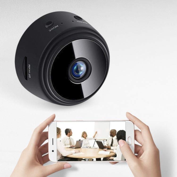 Minibeveiliging WiFi-camera HD 1080p met nachtzicht bewegingsdetectie draadloos voor huisbeveiliging binnen | Sulvida