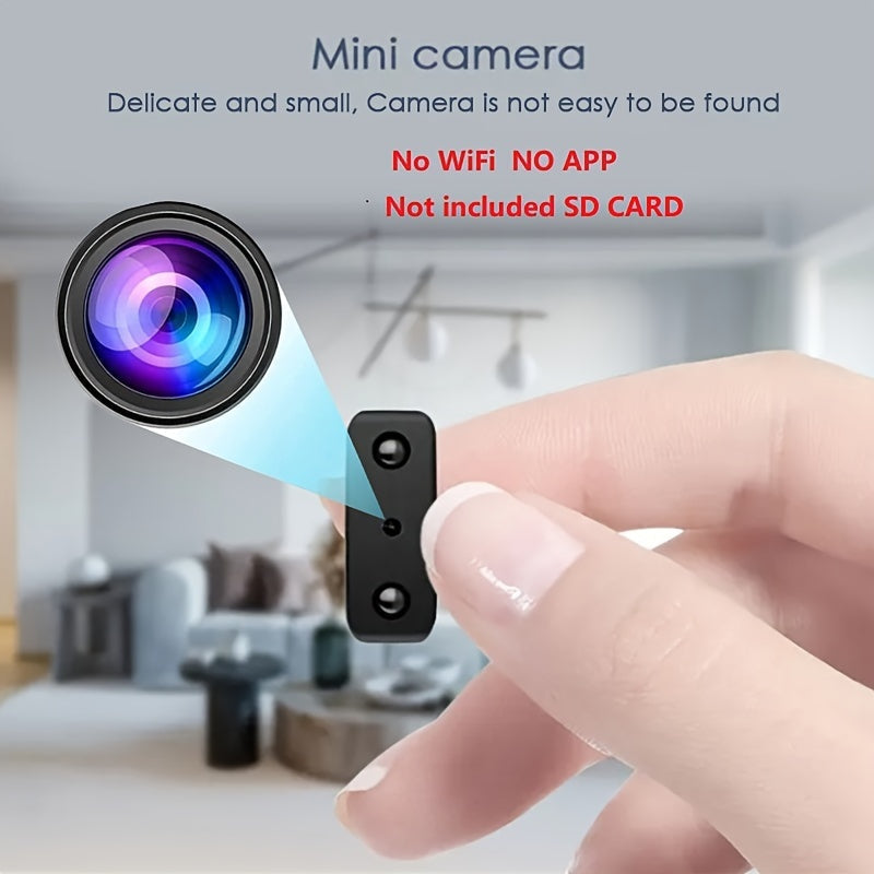 Compacte Beveiligingscamera Full HD met Nachtzicht Bewegingsdetectie 360° Draaibaar voor Binnen Buitenbewaking | Sulvida