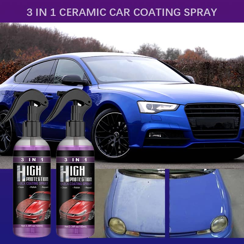 Keramische Autocoating Spray 3-in-1 Waterloze Reiniging Lak Bescherming Krasbestendig Glansherstellend | Sulvida