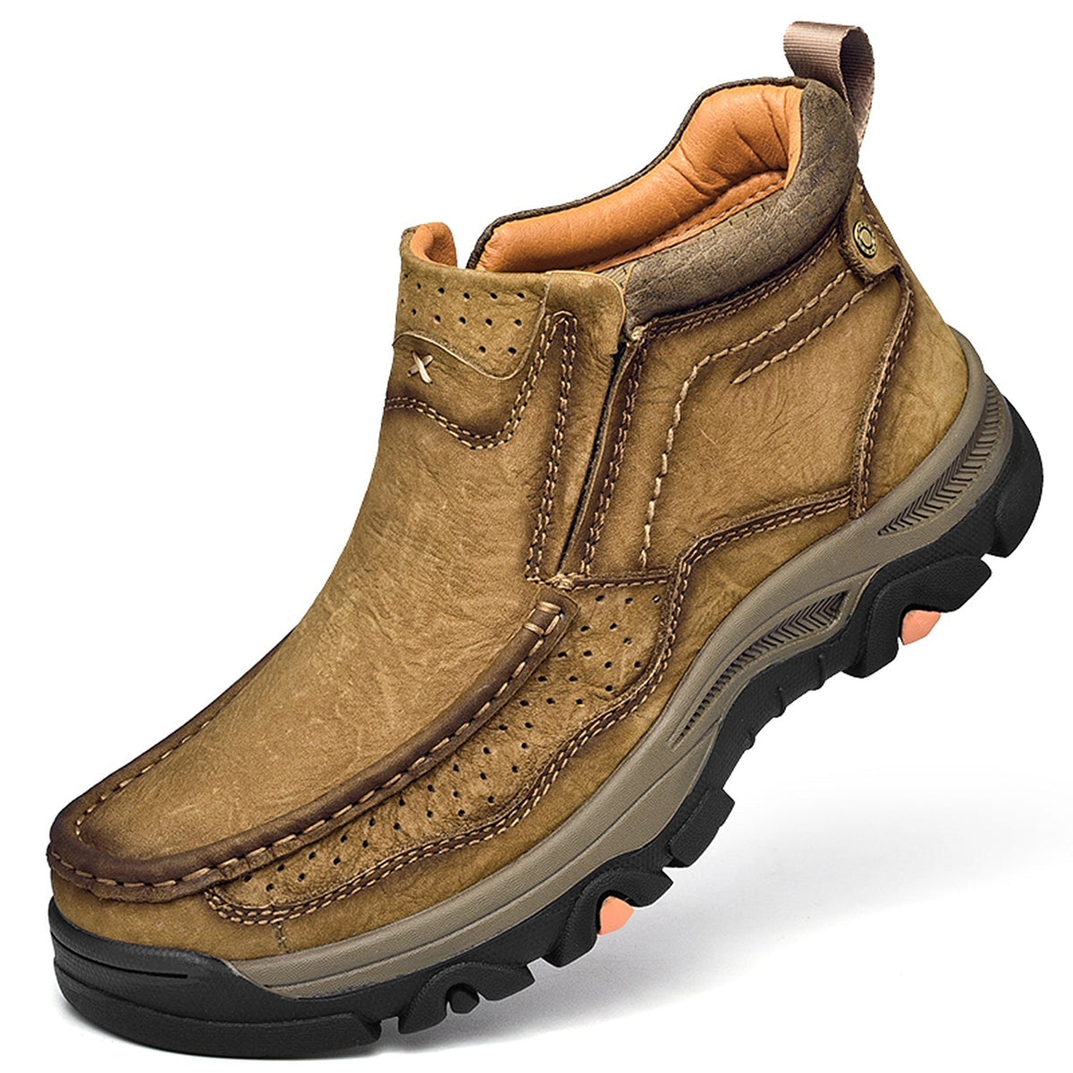Orthopedische Hoge Schoenen Unisex Comfort Leer Ergonomisch Steunzool Dagelijks Wandelen Casual Stijl | Sulvida