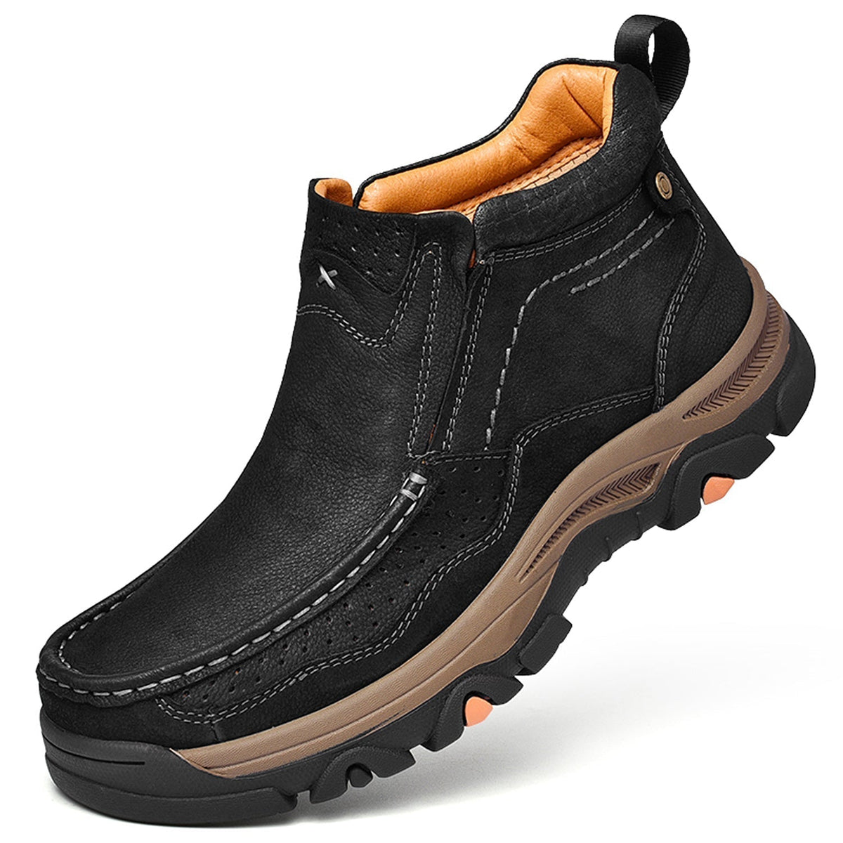 Orthopedische Hoge Schoenen Unisex Comfort Leer Ergonomisch Steunzool Dagelijks Wandelen Casual Stijl | Sulvida
