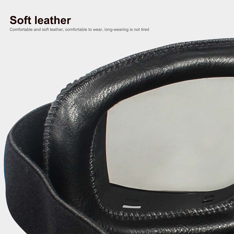 Motorgoggles Over Bril Aviator UV-bescherming Stofdicht Retro Sport Leren Beschermbril voor Motor Fiets | Sulvida