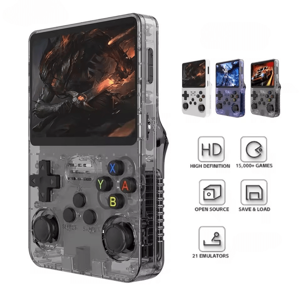 Draagbare Retro Gameconsole 10.000+ Games 3.5 Inch IPS Scherm 128GB Handheld Gaming Nostalgie Klassiekers | Sulvida