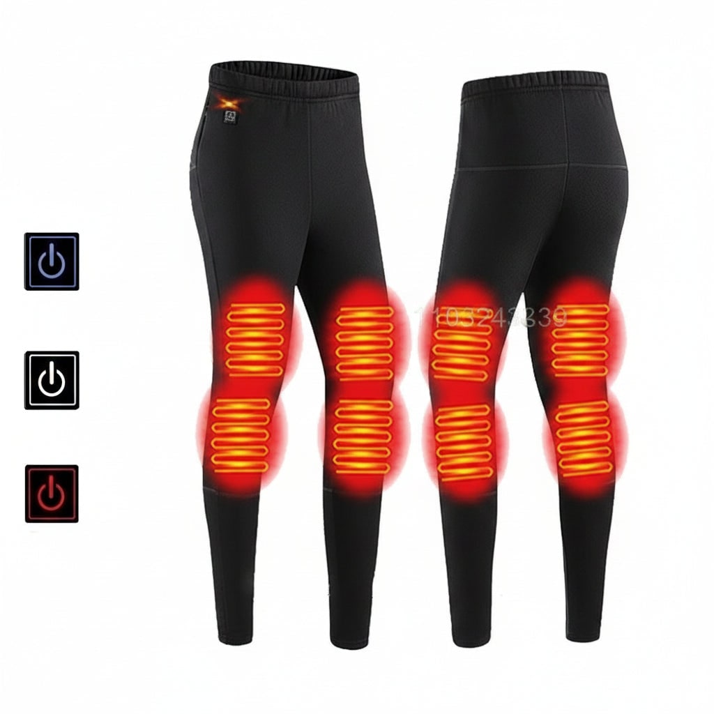 Thermische Ondergoedset USB Verwarmd Heren Dames Meerdere Verwarmingszones Wintersport Outdoor Skiën Wandelen | Sulvida