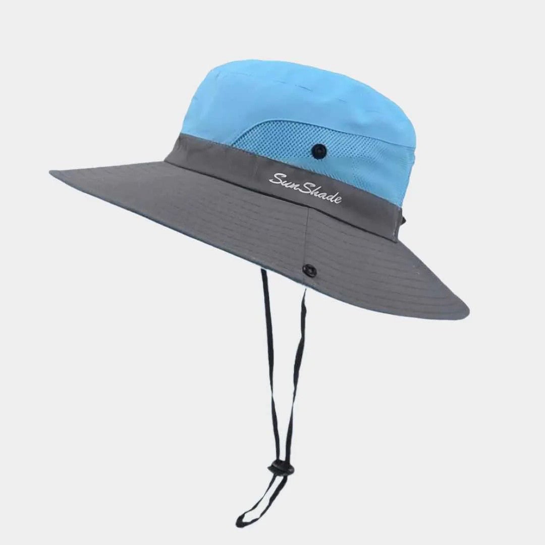Zonnehoed met brede rand en UV-bescherming UPF 50+ voor tuin strand wandelen dames zomer vakantie outdoor | Sulvida