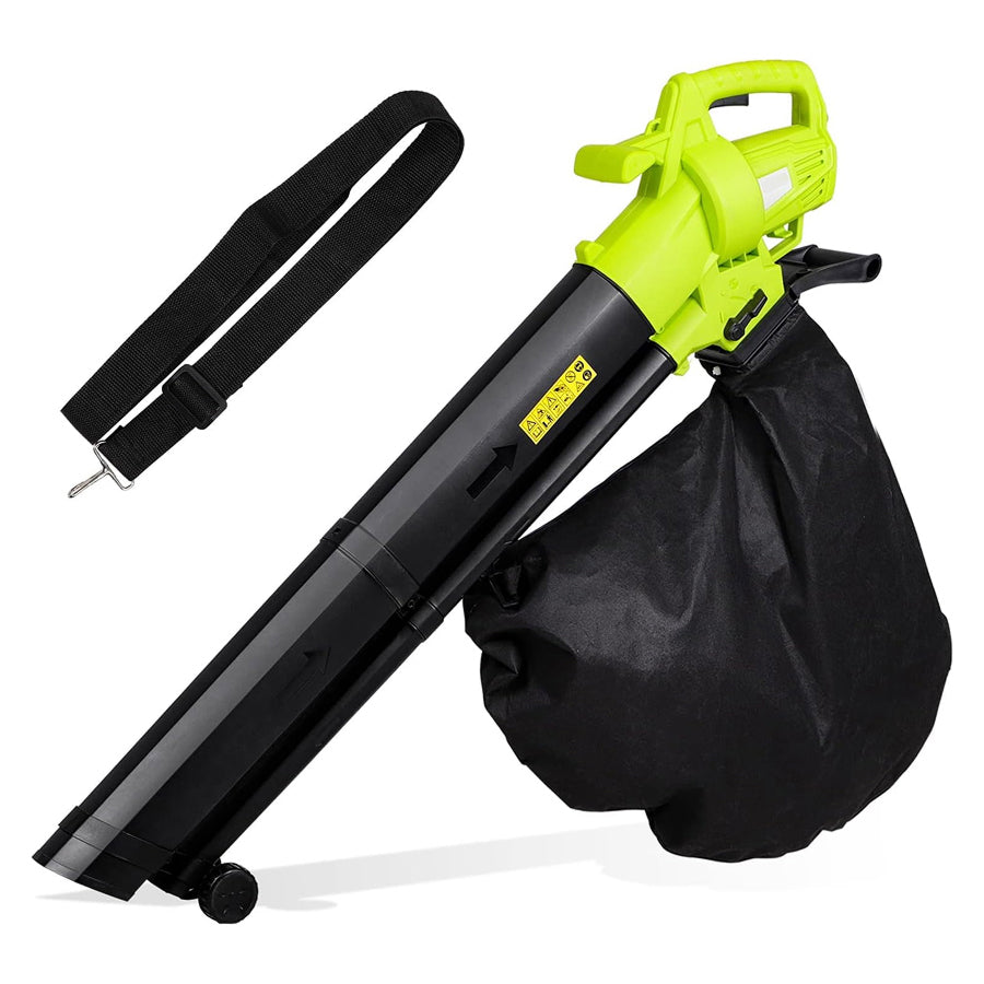 Aspirateur de feuilles sans fil avec broyeur, 3-en-1, aspirateur de jardin, souffleur et broyeur de feuilles, pour le nettoyage du jardin | Sulvida