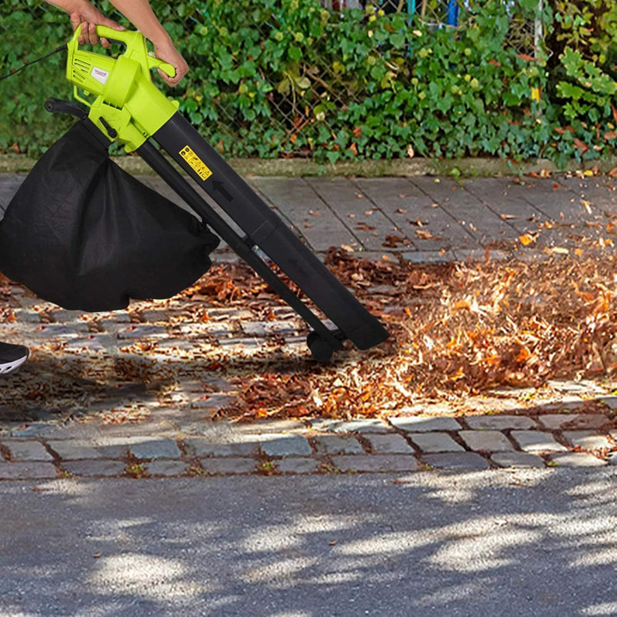 Aspirateur de feuilles sans fil avec broyeur, 3-en-1, aspirateur de jardin, souffleur et broyeur de feuilles, pour le nettoyage du jardin | Sulvida