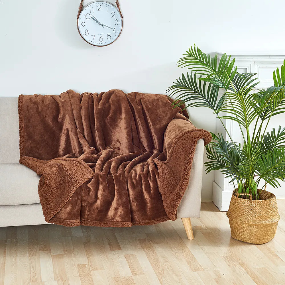 Waterbestendige Plaid Zwart Bruin Grijs Zachte Beschermhoes Bank Meubelbescherming XS tot XL Fleece Sofa | Sulvida