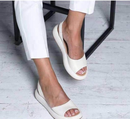 Platte sandalen voor dames met comfortabele zool wandelschoenen lente zomer vijf kleuren casual comfort | Sulvida