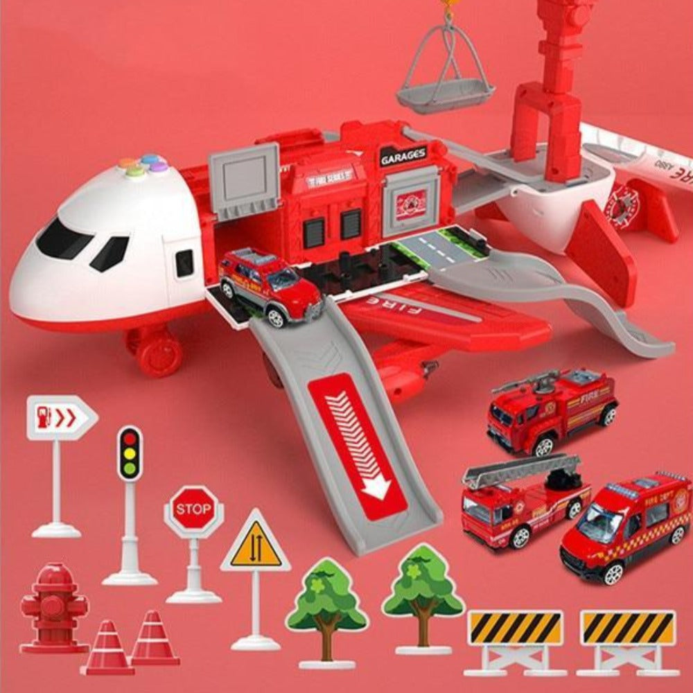 Interactief Vliegtuigspeelset voor Kinderen 3-6 Jaar met 6 Voertuigen 13 Accessoires Educatief Speelgoed | Sulvida