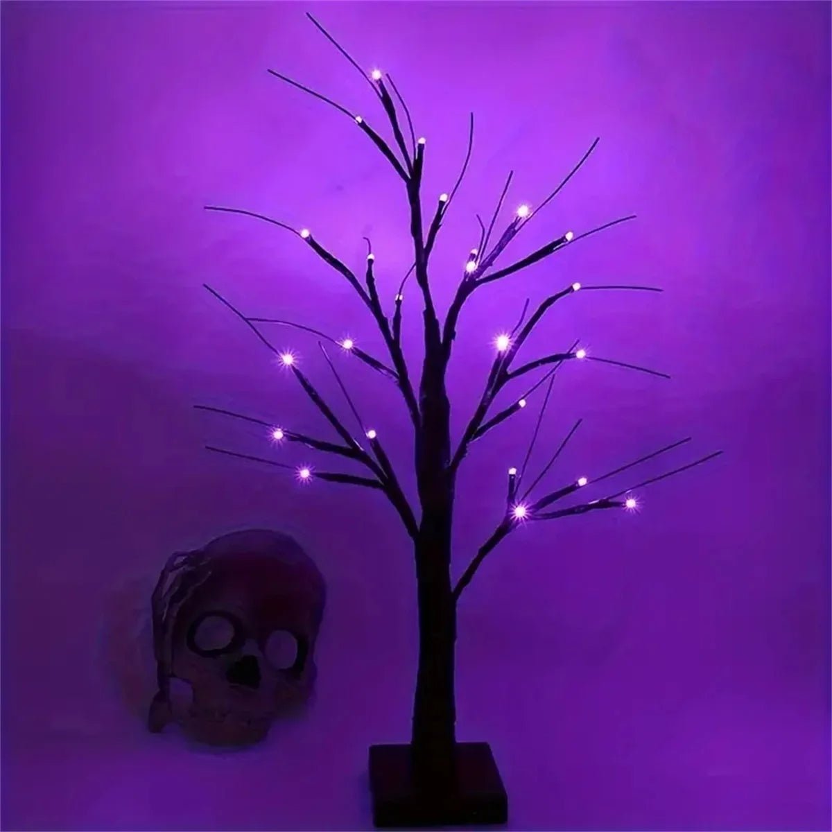 Decoratieve Berkenboom Tafellamp met LED-verlichting Sfeerlicht op Batterij voor Feestdagen en Woondecoratie | Sulvida