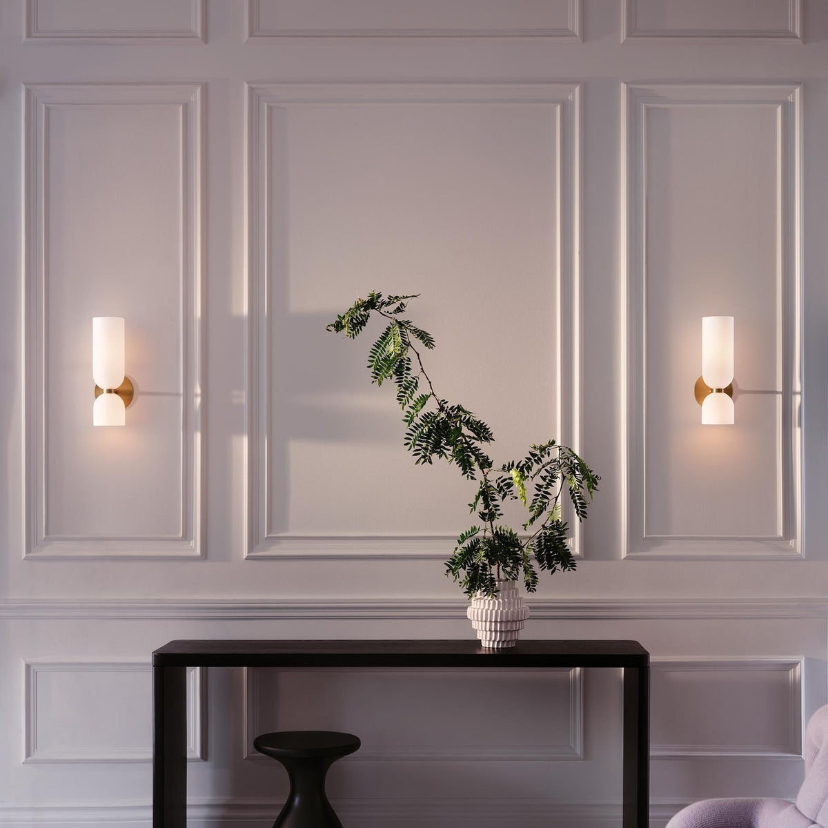 Glazen Wandlamp Metaal Modern Slaapkamer Woonkamer E12 Fitting Blauw Grijs Wit Sfeervolle Interieurverlichting | Sulvida