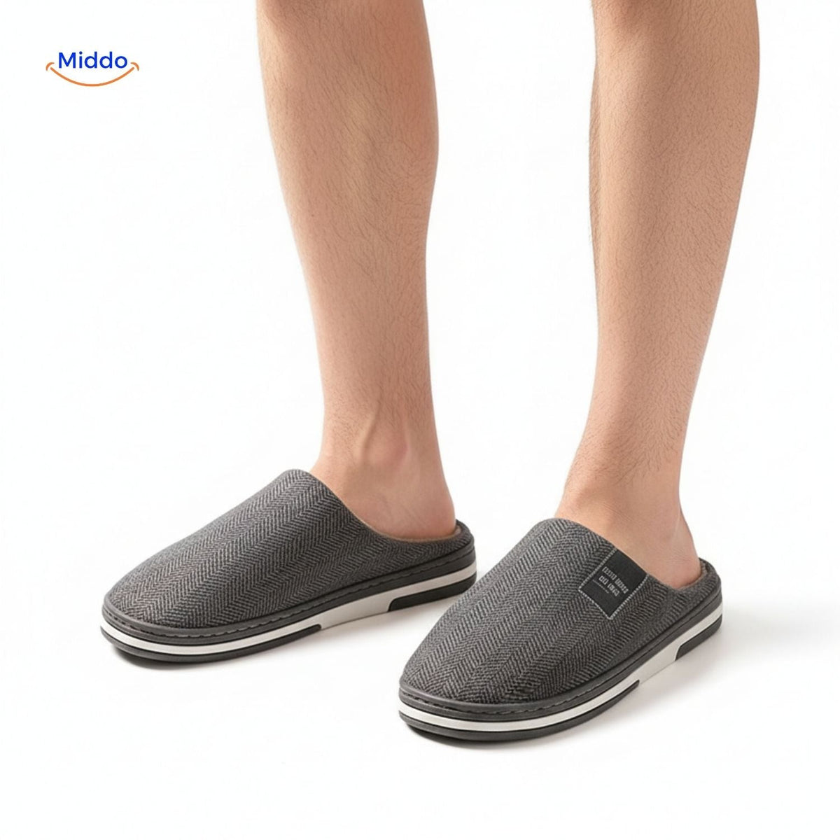 Pantoffels met zachte katoenen voering antislip TPR-zool warmtevast comfortabel huisschoeisel indoor | Sulvida