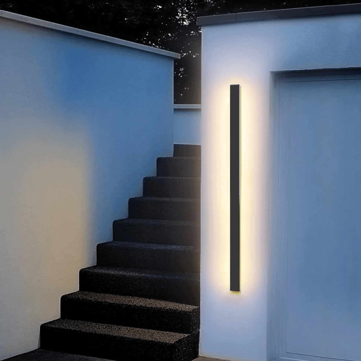 LED Wandlamp Buiten Verticaal Waterdicht Aluminium Design Tuinverlichting Buitenverlichting 30-150cm | Sulvida