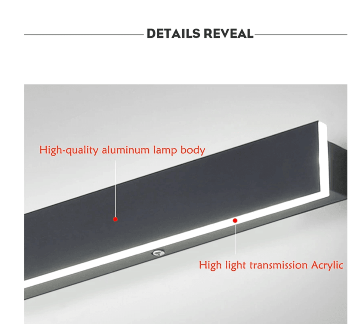 LED Wandlamp Buiten Verticaal Waterdicht Aluminium Design Tuinverlichting Buitenverlichting 30-150cm | Sulvida