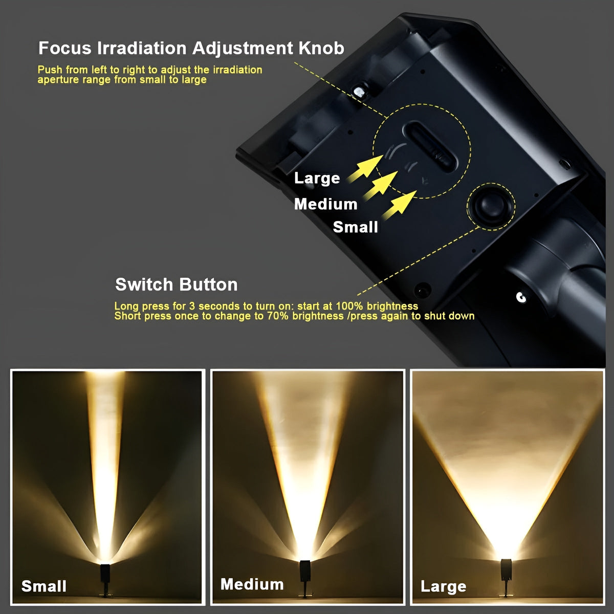Solar LED Tuinspot Verstelbare Kop RGB Waterdicht Buitenverlichting Tuin Grondspot Buiten Accent Sfeerlicht | Sulvida