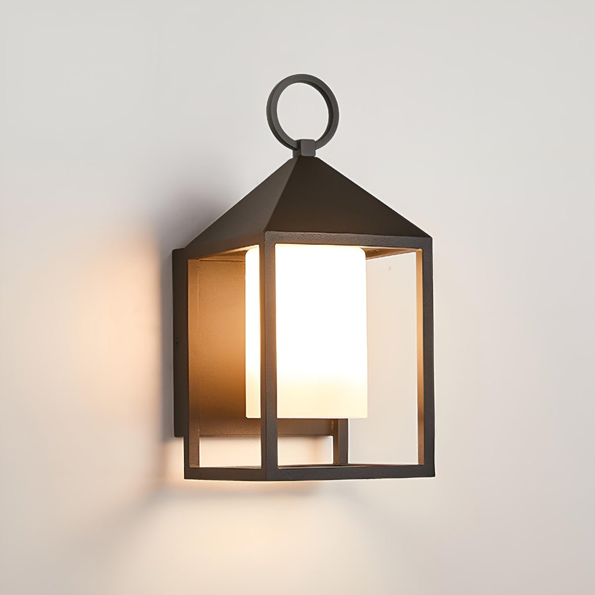 Buitenlamp Wandverlichting Zwart Rechthoekig Lantaarn IP65 Waterdicht LED E27 Buitenmuur Veranda Tuin | Sulvida