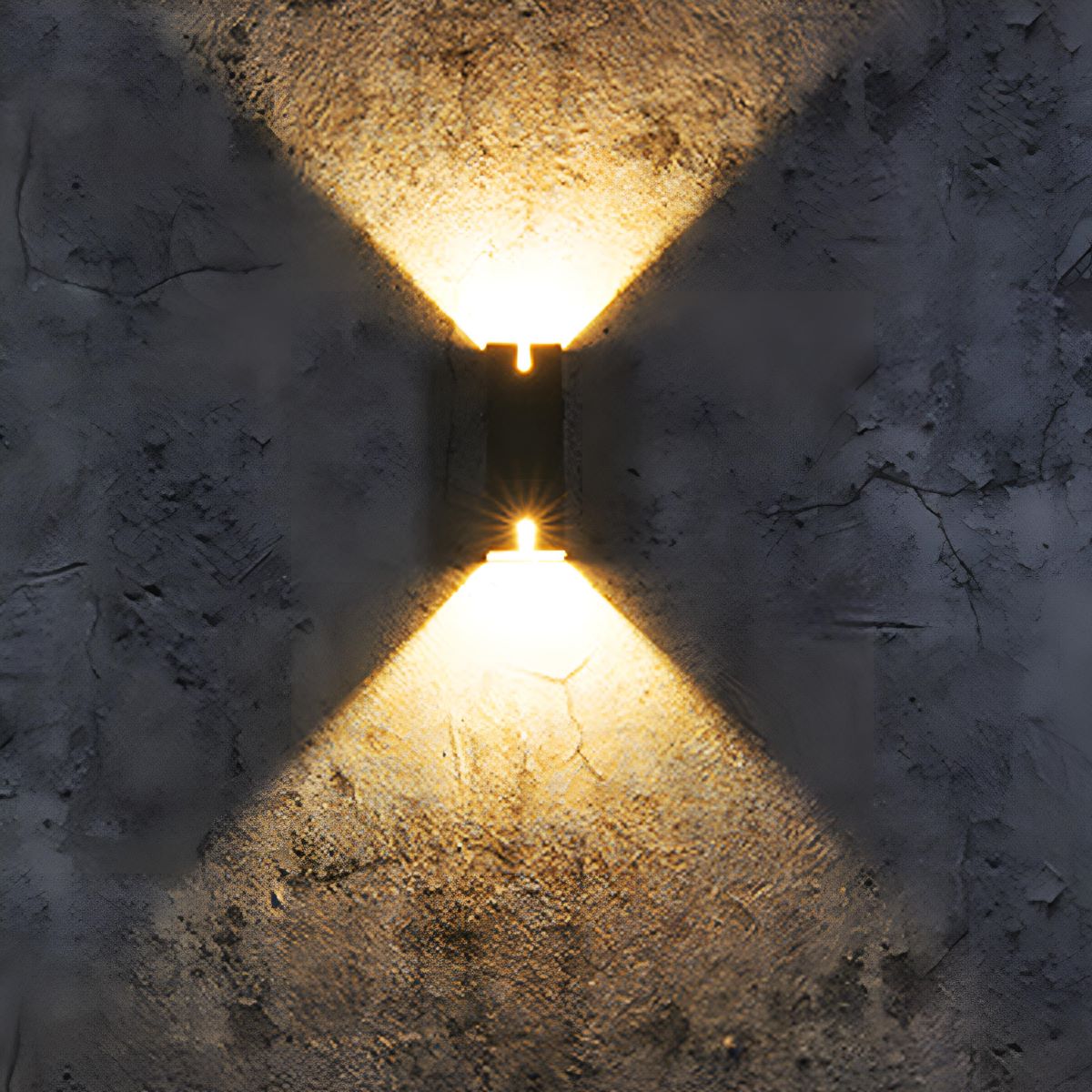 LED Buitenwandlamp Zwart Waterdicht IP65 Up & Down Verlichting Gevel Muur Veranda Tuin Aluminium Design | Sulvida