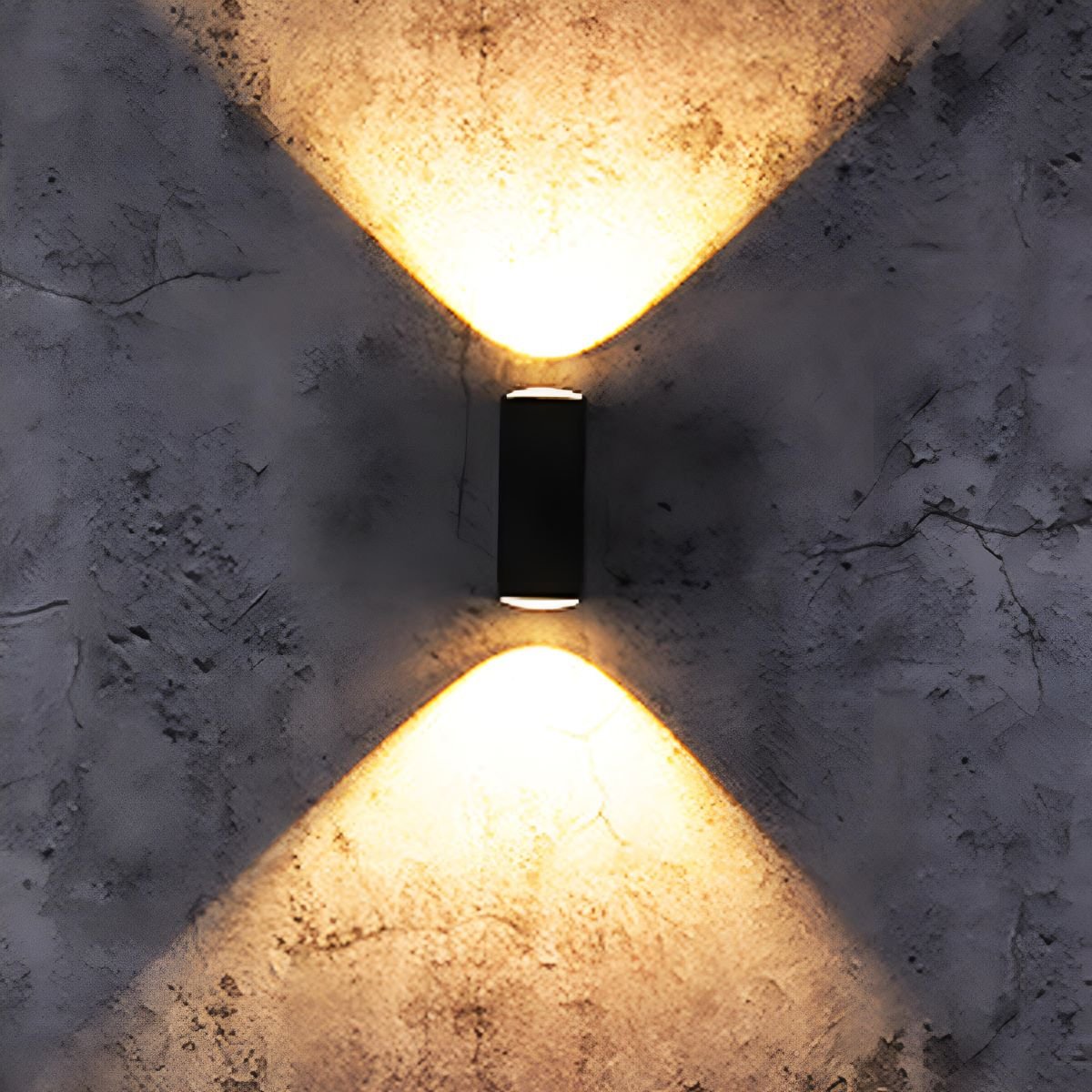 LED Buitenwandlamp Zwart Waterdicht IP65 Up & Down Verlichting Gevel Muur Veranda Tuin Aluminium Design | Sulvida