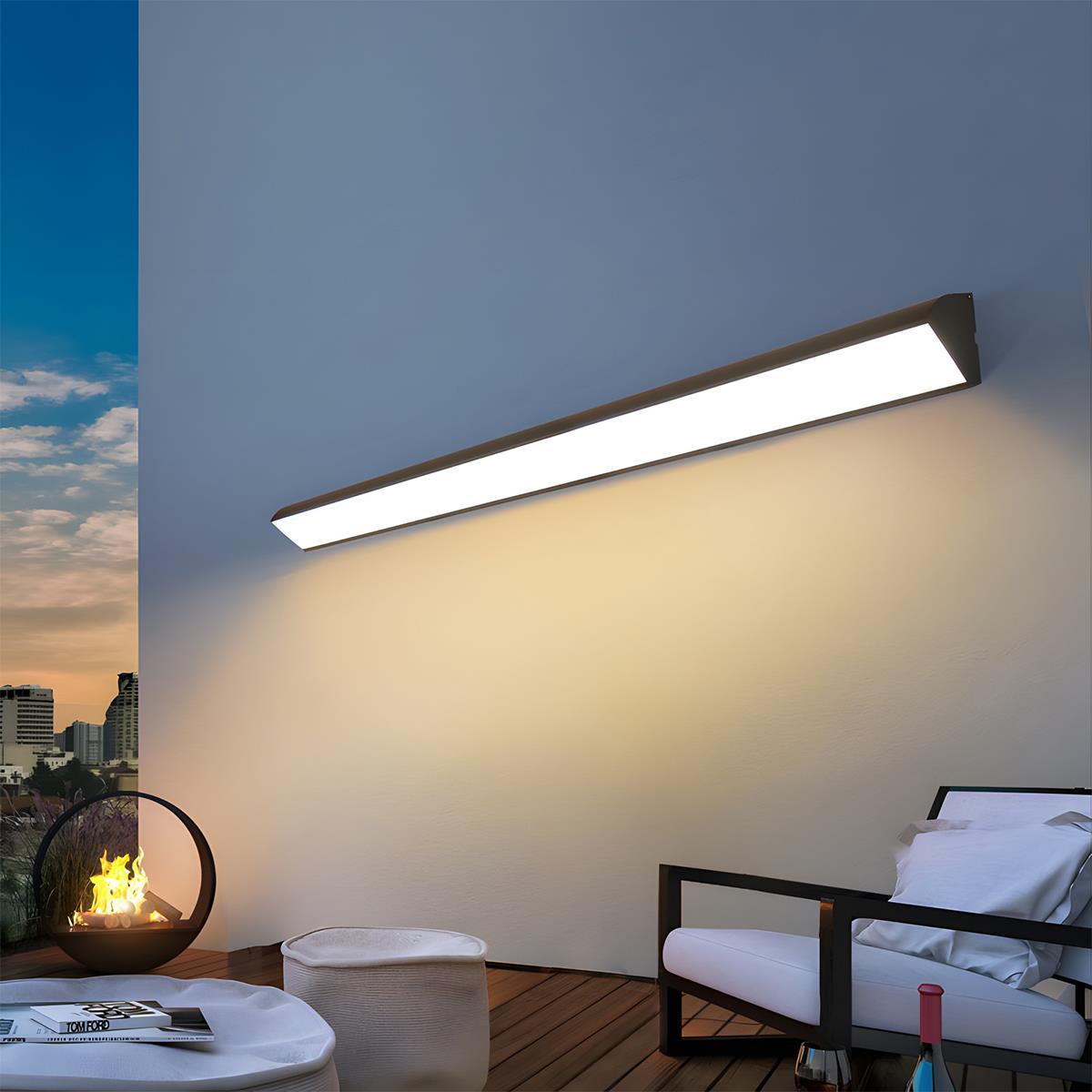 LED Wandlamp Buiten Zwart Waterdicht IP65 met Verstelbare Lichthoek Moderne Gevelbalk Tuinverlichting | Sulvida