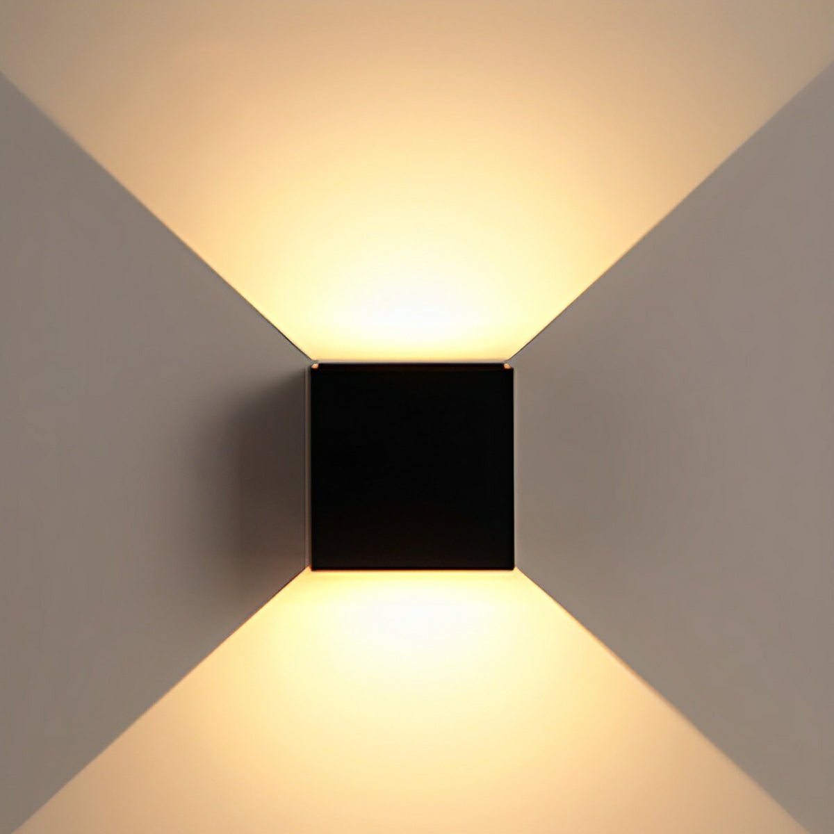 LED Wandlamp Buiten Waterdicht Zwart Wit op Zonne-Energie voor Tuin Veranda Entree Gevel IP65 Buitenverlichting | Sulvida