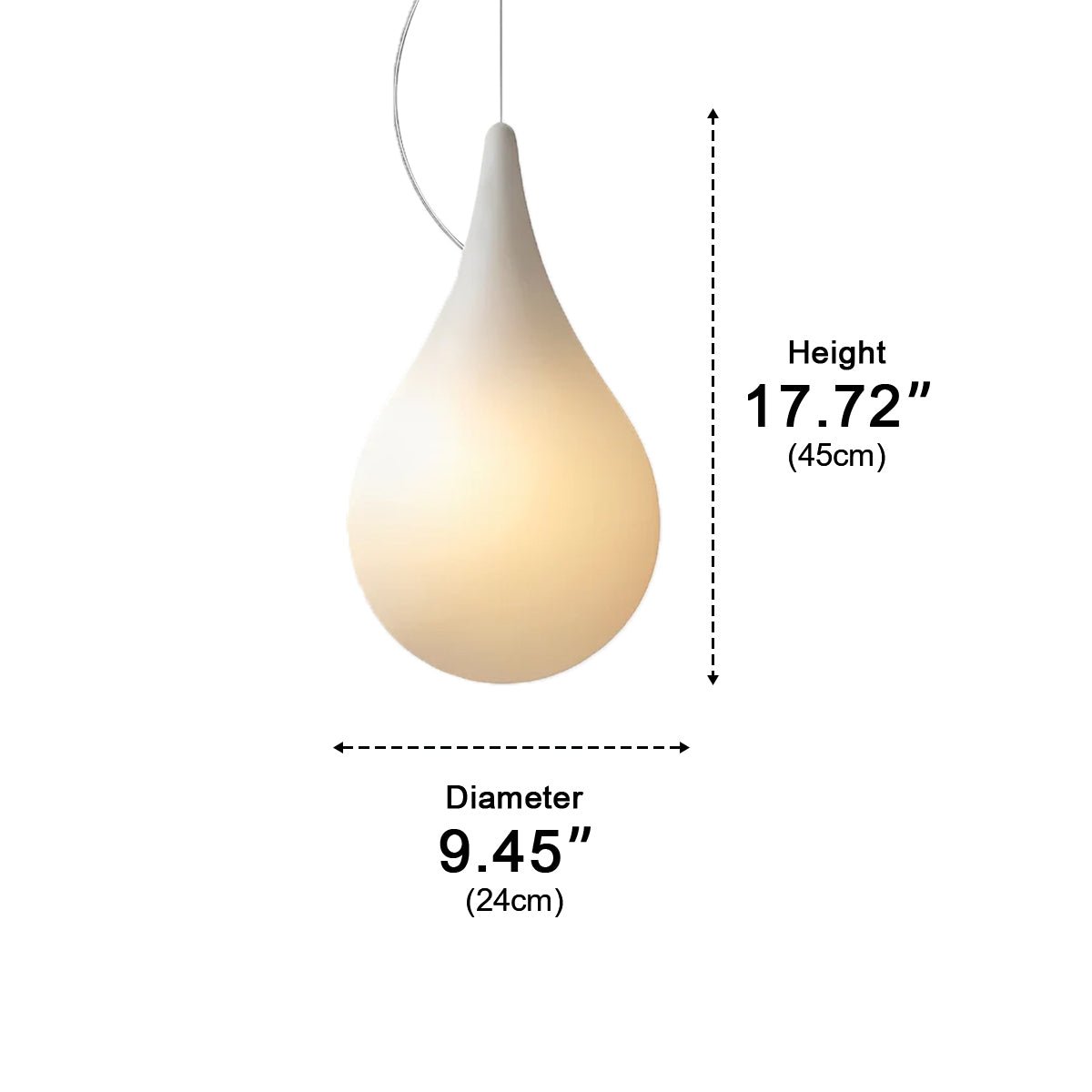 LED Hangverlichting Druppelvorm Waterdicht IP65 Sfeerlicht voor Tuin Terras Binnenplaats Buiten Sfeerverlichting | Sulvida