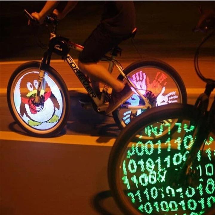 LED Fietsspaakverlichting 32 Patronen Regenboog Wielverlichting Batterij Waterdicht 20 inch Fietsaccessoire | Sulvida