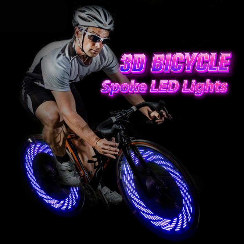 LED Fietsspaakverlichting 32 Patronen Regenboog Wielverlichting Batterij Waterdicht 20 inch Fietsaccessoire | Sulvida