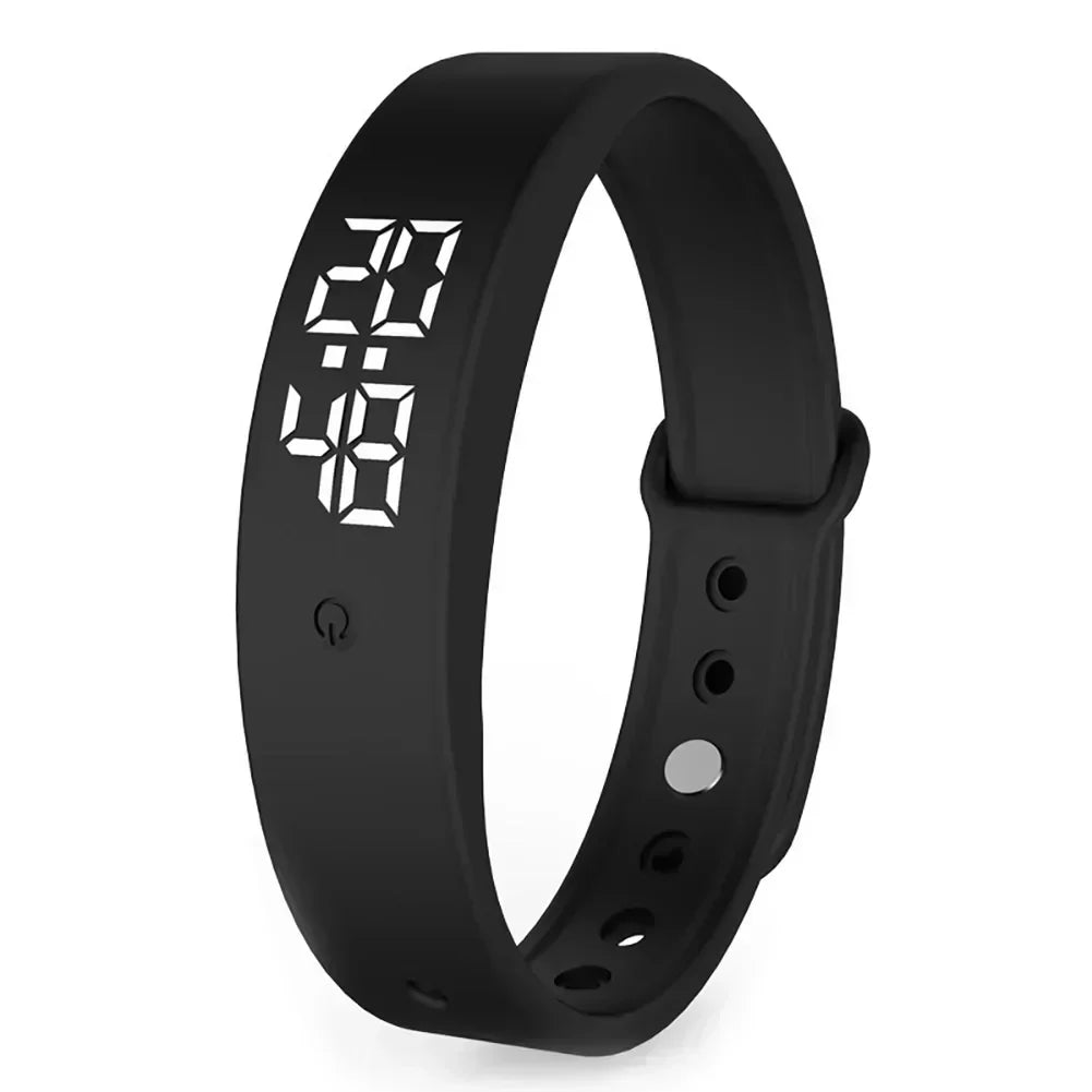 Digitaal Sporthorloge Waterdicht met Trilalarm Siliconen Band LED Display Vibratiewaarschuwing Hardlopen | Sulvida