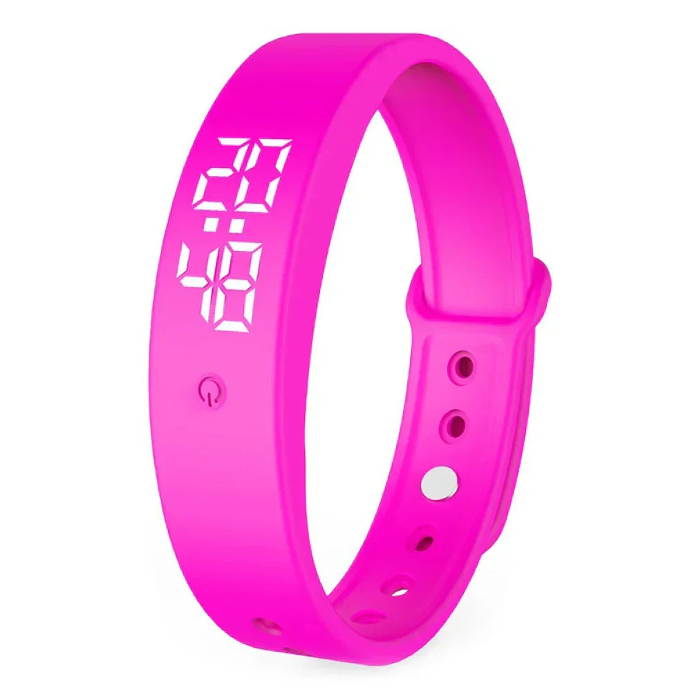 Digitaal Sporthorloge Waterdicht met Trilalarm Siliconen Band LED Display Vibratiewaarschuwing Hardlopen | Sulvida
