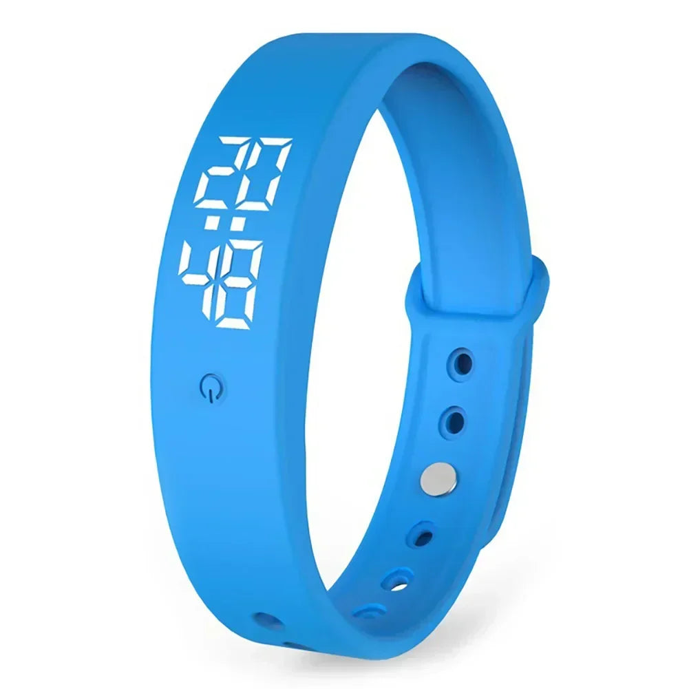 Digitaal Sporthorloge Waterdicht met Trilalarm Siliconen Band LED Display Vibratiewaarschuwing Hardlopen | Sulvida