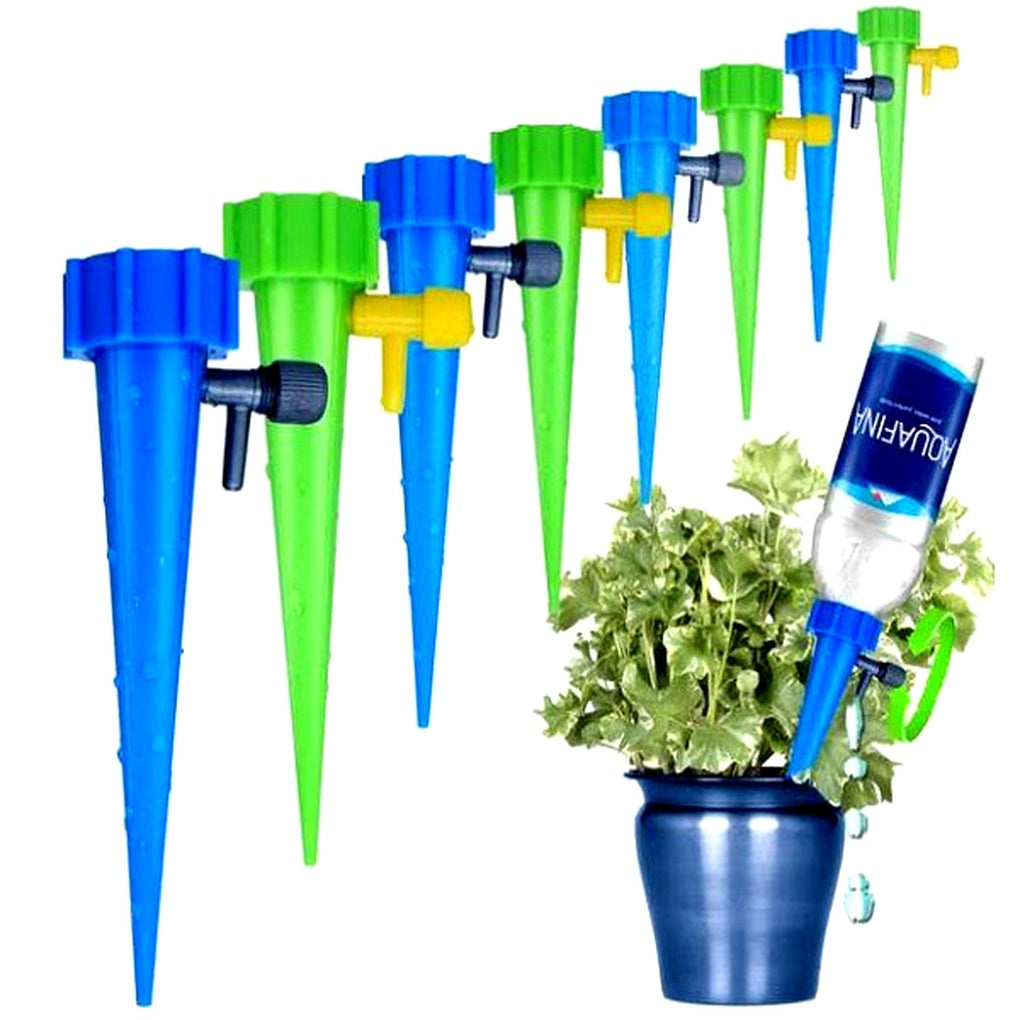 Automatische Plant Druppelpijpen met Regelbare Uitstroom 12 Stuks voor Zelfbewaterend Tuinonderhoud en Planten | Sulvida
