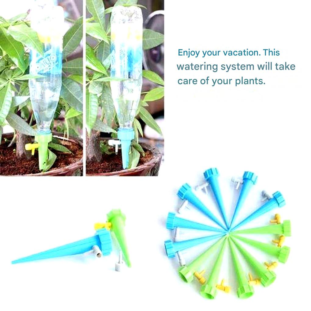 Automatische Plant Druppelpijpen met Regelbare Uitstroom 12 Stuks voor Zelfbewaterend Tuinonderhoud en Planten | Sulvida