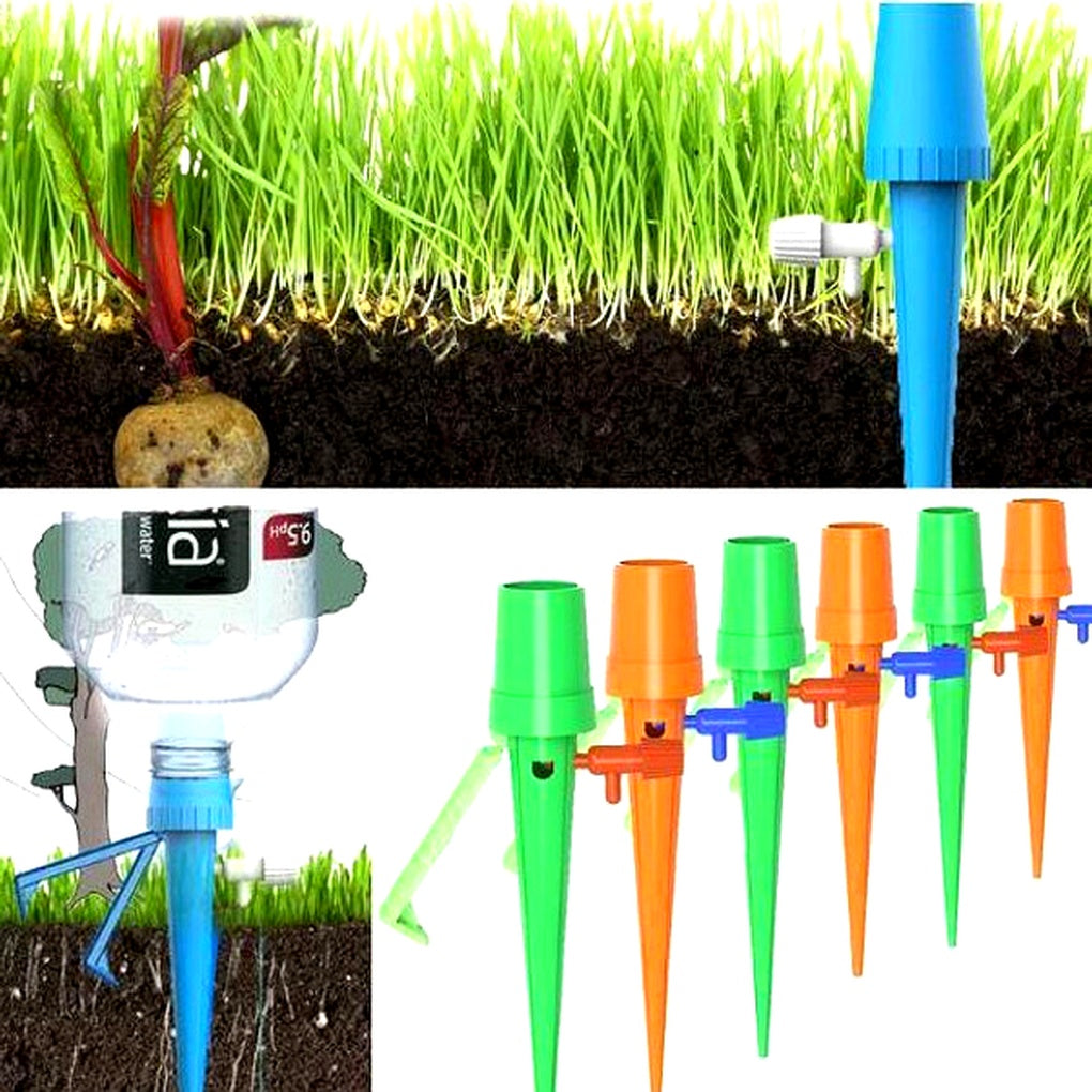 Automatische Plant Druppelpijpen met Regelbare Uitstroom 12 Stuks voor Zelfbewaterend Tuinonderhoud en Planten | Sulvida