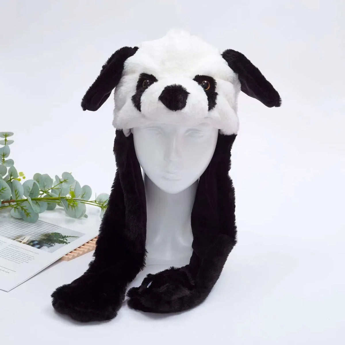 Interactieve Knuffelpet met Bewegende Oren – Pluche Muts Dieren Cosplay Accessoire voor Kinderen & Volwassenen | Sulvida