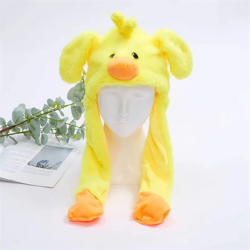 Interactieve Knuffelpet met Bewegende Oren – Pluche Muts Dieren Cosplay Accessoire voor Kinderen & Volwassenen | Sulvida