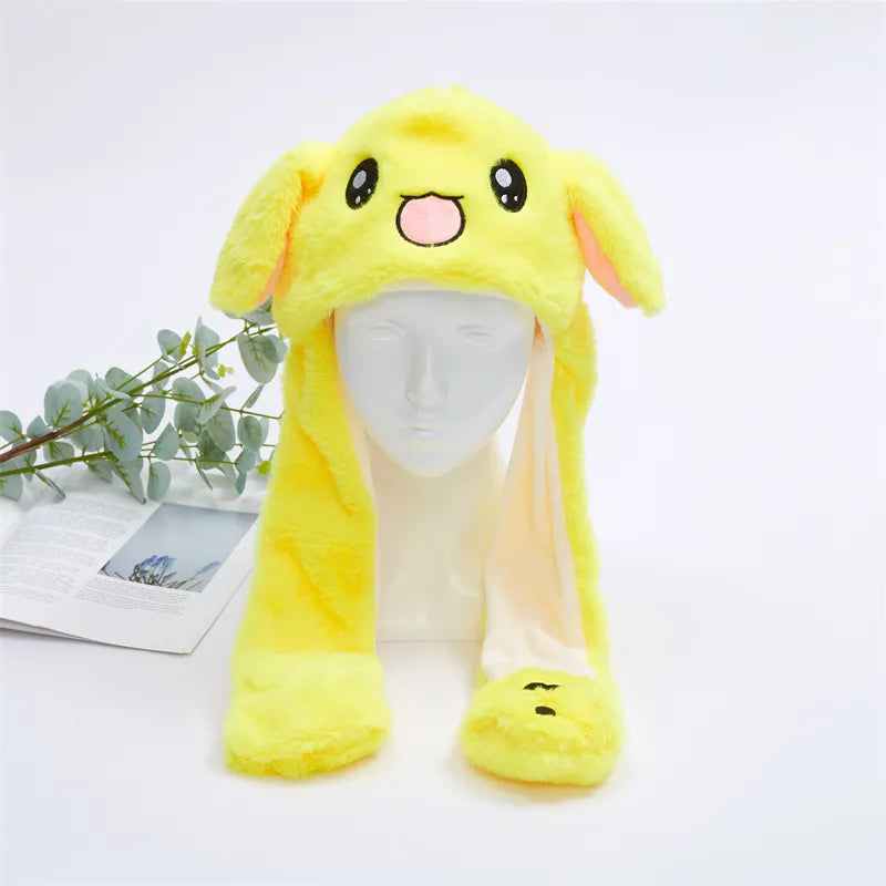 Interactieve Knuffelpet met Bewegende Oren – Pluche Muts Dieren Cosplay Accessoire voor Kinderen & Volwassenen | Sulvida