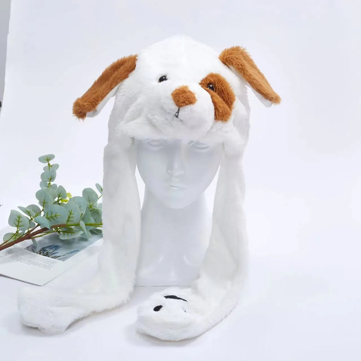 Interactieve Knuffelpet met Bewegende Oren – Pluche Muts Dieren Cosplay Accessoire voor Kinderen & Volwassenen | Sulvida