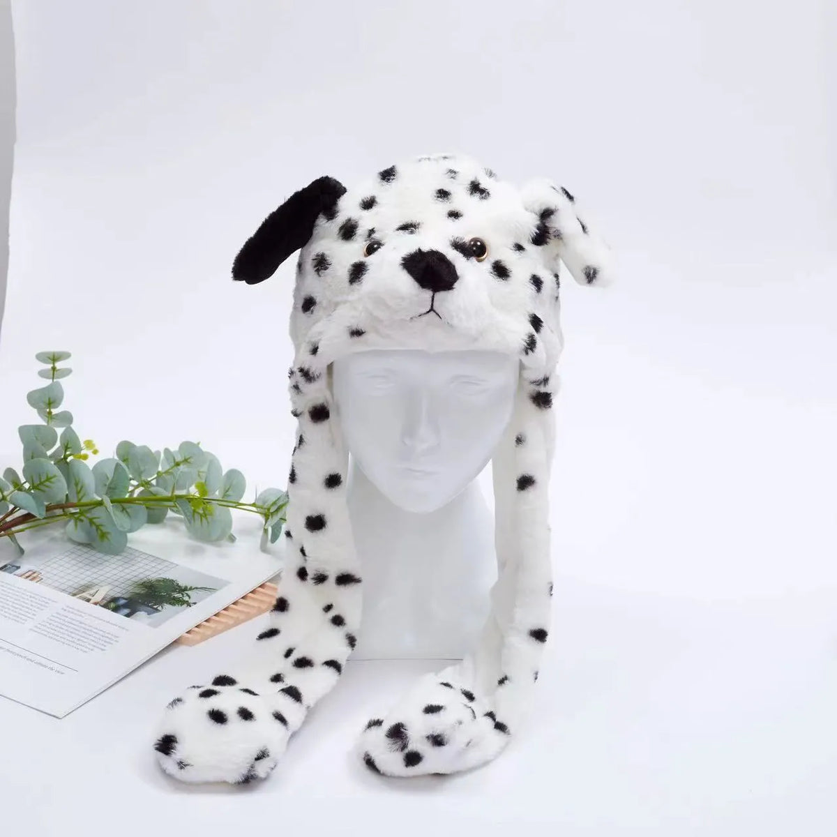 Interactieve Knuffelpet met Bewegende Oren – Pluche Muts Dieren Cosplay Accessoire voor Kinderen & Volwassenen | Sulvida