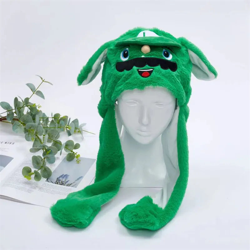 Interactieve Knuffelpet met Bewegende Oren – Pluche Muts Dieren Cosplay Accessoire voor Kinderen & Volwassenen | Sulvida
