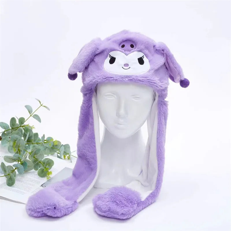 Interactieve Knuffelpet met Bewegende Oren – Pluche Muts Dieren Cosplay Accessoire voor Kinderen & Volwassenen | Sulvida