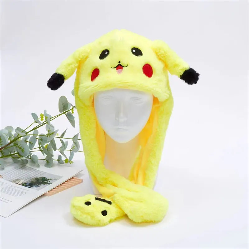 Interactieve Knuffelpet met Bewegende Oren – Pluche Muts Dieren Cosplay Accessoire voor Kinderen & Volwassenen | Sulvida
