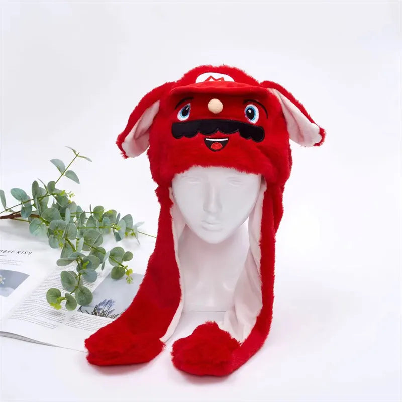 Interactieve Knuffelpet met Bewegende Oren – Pluche Muts Dieren Cosplay Accessoire voor Kinderen & Volwassenen | Sulvida